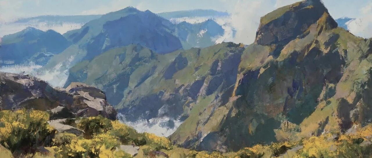 At the age of 24, he "seeks painting in the wilderness" and has been painting for 10 years. His color and light sense are simply amazing! This is called oil painting