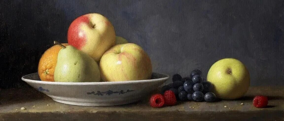 He has been obsessed with painting still life for 20 years, and at the age of 25, he has been exhibiting constantly. He is "stuffy" and amazing! Watching it a hundred times is not enough