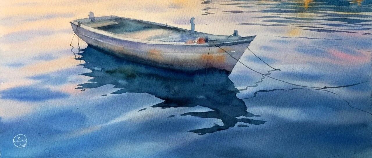 The "outstanding girl" in the post-90 s watercolor industry is a must in water painting! Look at each picture ten times again